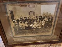 Full framed photograph in wood frame