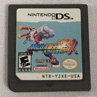 Front of Nintendo DS game cartridge for Mega Man ZX Advent showing label artwork and branding.