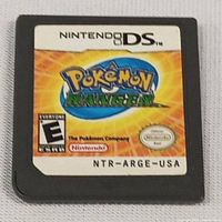 Front label of Nintendo DS game cartridge Pokemon Ranger showing title and rating.