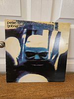 Front cover of the vinyl LP album "Security" by Peter Gabriel showing the abstract art cover.