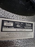 Close-up of TriStar vacuum cleaner model and serial label showing model A101G, 120 volts and other technical details.