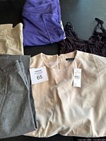 Group view of all five clothing items