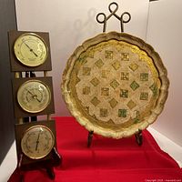 Overall view of weather station and tray