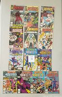 Front covers of all 13 issues laid out