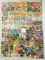 Front covers of all 31 Fantastic Four related comics laid out in grid