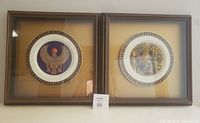 Both framed plates side by side