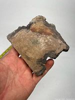 Front side close-up showing wood grain and residue