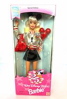 Front view of boxed 1996 Walt Disney World 25th Anniversary Barbie