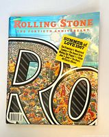 Front cover showing Rolling Stone title, Fortieth Anniversary banner, holographic design, Summer of Love 1967 sticker