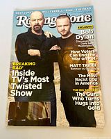 Front cover showing Breaking Bad actors and headline text