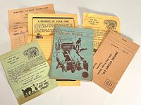 All six paper items spread for overview