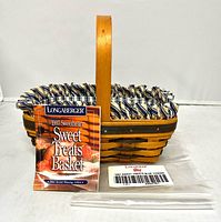 complete basket with liner, insert, brochure and bag shown front view