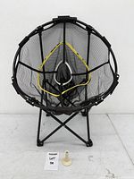 Front view of assembled chipping net with tee