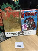 Front view of sealed Marvel Comics Collector’s Pack showing Avengers gold-foil cover and Night Thrasher #1