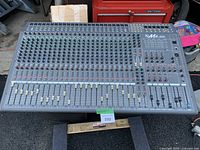 Front top view showing full control surface and faders