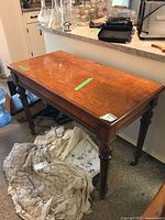 Closed view of the convertible card table