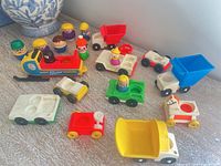 Overview of all vehicles and figures on tabletop