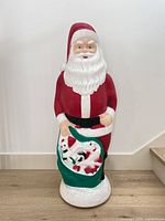 Full view of 42 in plastic Santa blow mold