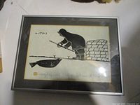 Front view of framed print showing full artwork, frame, mat and glazing