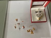 Group view of all jewellery items including Napier box