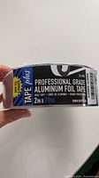 Side view of TapePlus aluminum foil tape showing brand, specs 2 in x 70 yd, thickness 3.4 mil