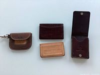 Front view of all four items showing colors and shapes