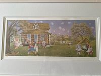 Framed print showing entire artwork and frame