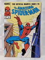 Full front cover of The Amazing Spider-Man comic book showing Spider-Man swinging on webs with a city background, clearly showing pricing and issue number details.