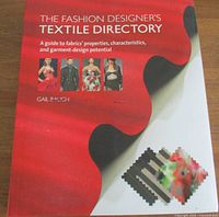 Front cover of the book showing title, subtitle, author, and fabric swatches.