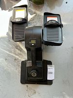 Front overview of the Cubii under desk elliptical showing pedals, digital display, and base.