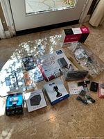 Overview of all lot items displayed on floor