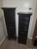 Both cabinets front view closed