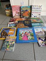 All fifteen books laid out showing fronts