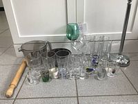 group view of all items against wall