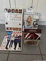 Group shot of four culinary items standing upright