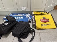 Group shot showing all five cooler bags