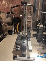 Full front view of elliptical trainer showing overall design