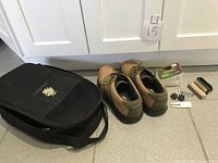 Overall lot showing shoes, bag and accessories