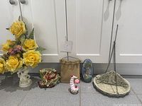 All six items lined up for scale and overview