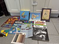 All nine items laid out on floor