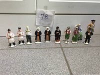 All ten figurines in lineup