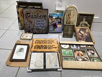 Group view of all frames, plaques and digital photo album