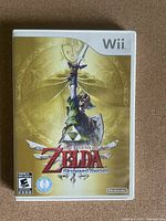 Front cover of The Legend of Zelda: Skyward Sword game for Nintendo Wii showing main artwork with Link and the game title.
