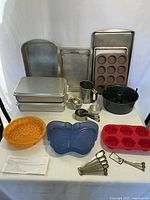 Group shot of all bakeware items