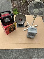 Group shot of all four heating/cooling devices