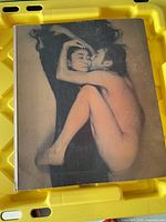 Front cover of Annie Leibovitz photography book with sepia photo of two entwined nude figures.