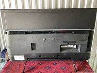 Back view of the Sony 43 inch TV showing ports and stand legs