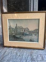 Framed print front view showing image, mat and frame