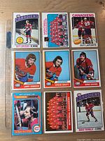 Nine-card Ultra Pro page showing all items