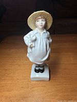 Front view of Royal Doulton "James" figurine on table
